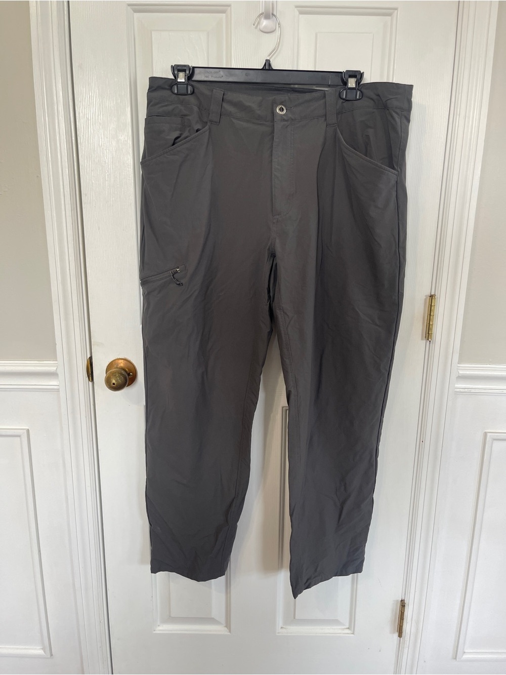Patagonia Mens Quandary Trek Hiking Pants Size 38 Short Gray Performance